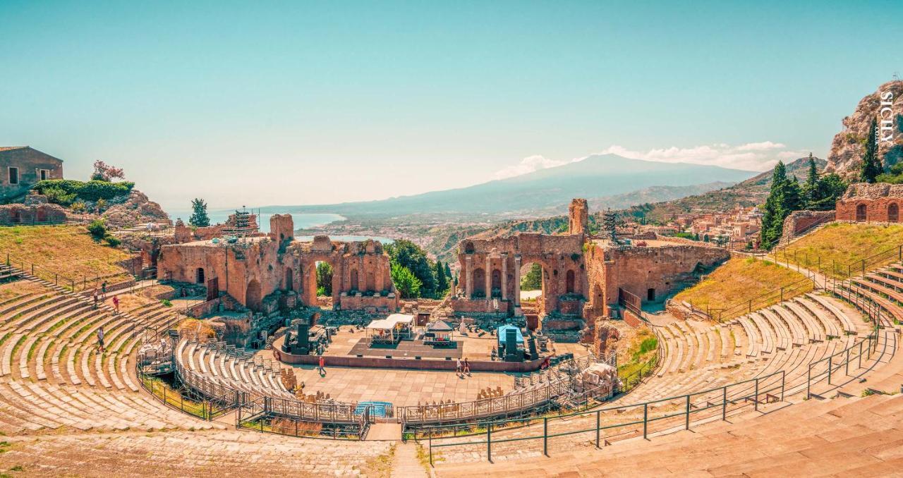Greek Theater - Sea View Apartment Taormina Eksteriør bilde